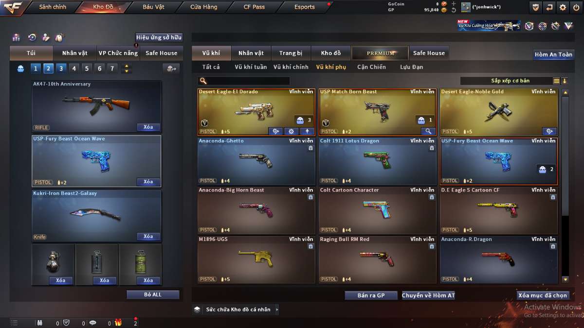 shop acc cf uy tin gia re